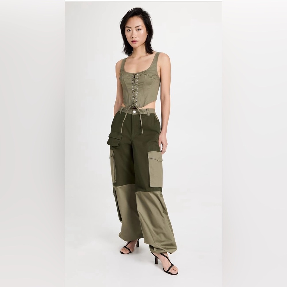 AFRM cargo pants and corset top set